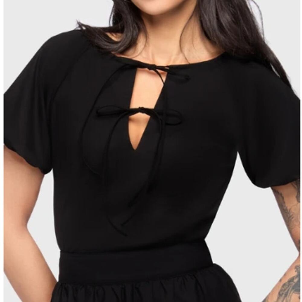 Killstar Midnight Vale Top Black Size M